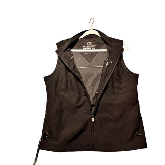 Scottevest Womens rfid travel vest large black utility work - Picture 1 of 12